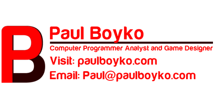 Paul Boyko Contact Info Logo website Paulboyko.com. Email paul@paulboyko.com